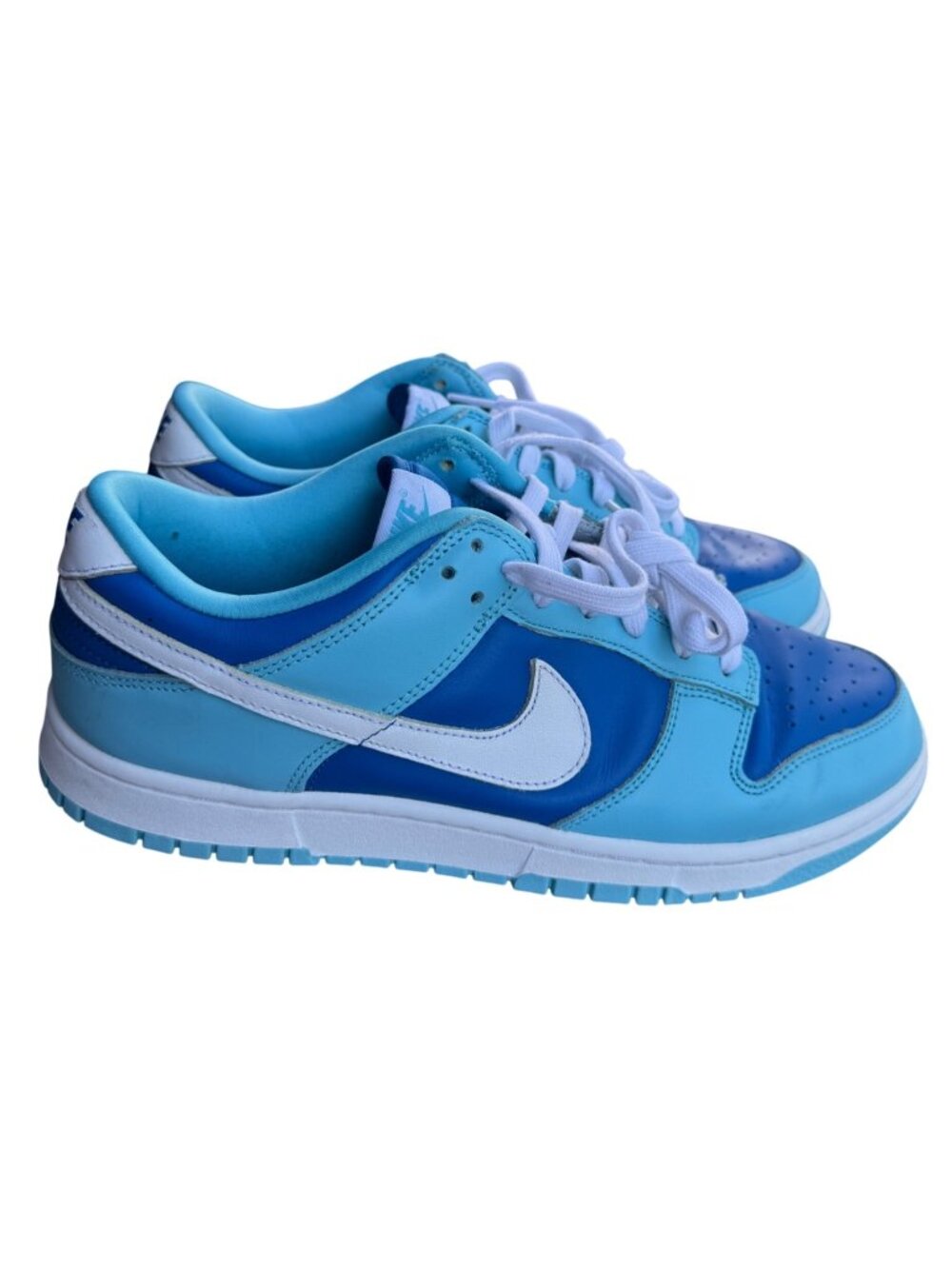 Nike Dunk Low Retro QS Argon Blue White DM0121-400 US 9 Mens Sneakers Leather